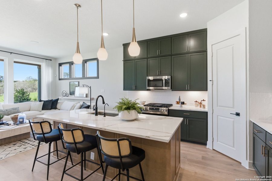 Furnished interior view inside a new home in Prominence, San Antonio (Image 19).