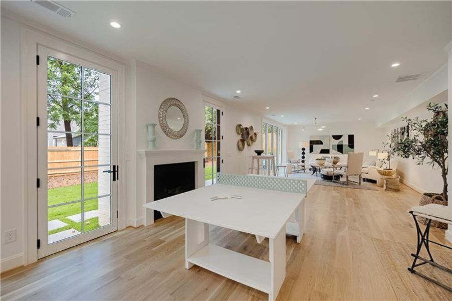 Furnished interior view inside a new home in , Atlanta (Image 69).