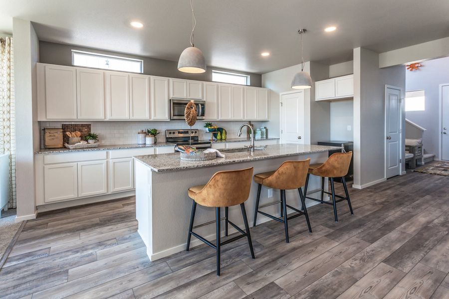 Representative furnished interior of a home built from the Rowling by Hartford Homes in Trailside, Timnath (Image 52).