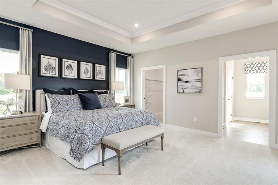 Furnished interior view inside a new home in The Retreat at Bridle Creek, White House (Image 7).