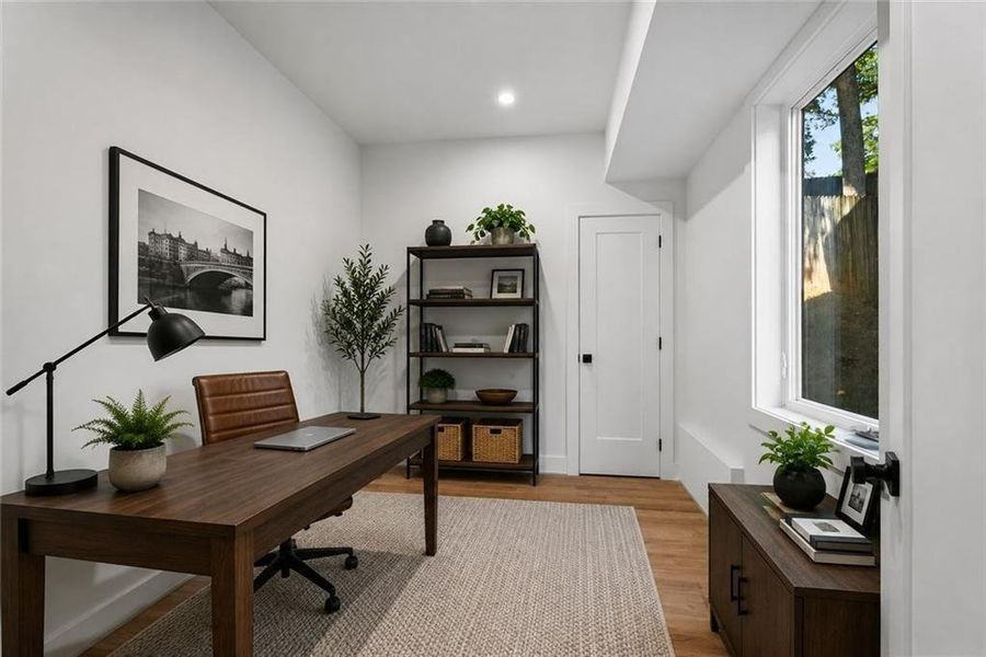 Furnished interior view inside a new home in , Atlanta (Image 6).