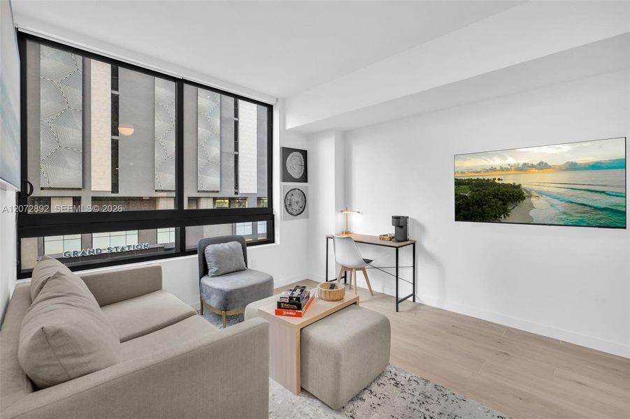 Furnished interior view inside a new home in , Miami (Image 51).
