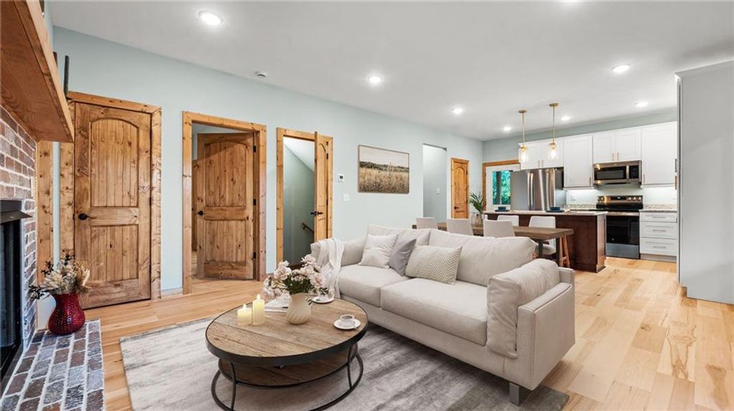 Furnished interior view inside a new home in , Ellijay (Image 19).