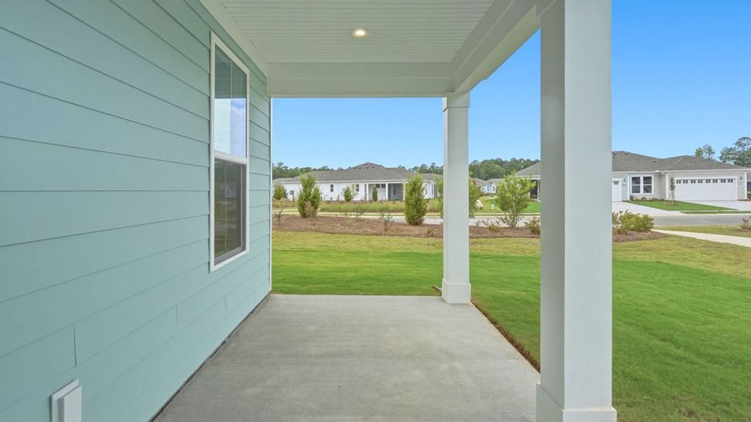 Exterior details and patio area of a home in Sun City Hilton Head, Bluffton (Image 24). Exterior details and patio area of a home in Sun City Hilton Head, Bluffton (Image 24).
