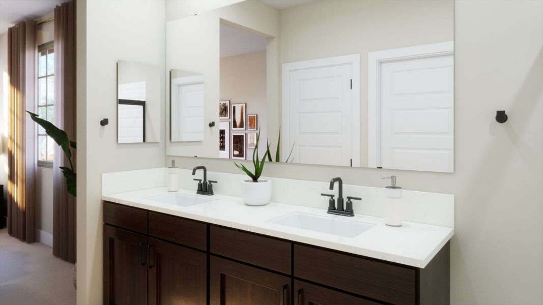 Primary Bathroom | Mariposa | Mira Vista at Victory in Buckeye, AZ by Landsea Homes