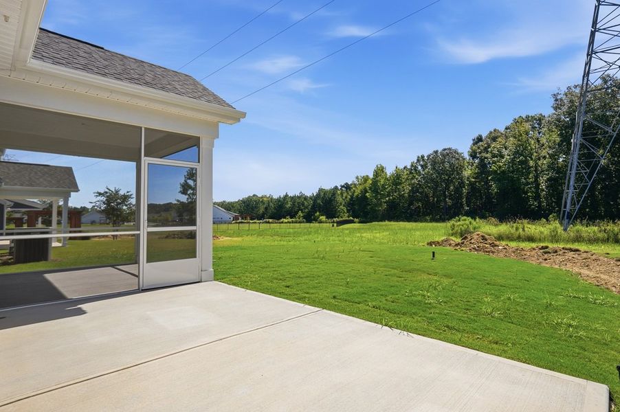 Exterior details and patio area of a home in Esplanade at Northgate, Indian Trail (Image 23).