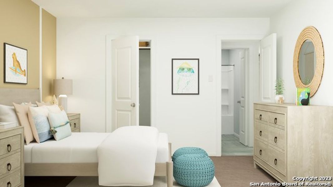 Furnished interior view inside a new home in , Pleasanton (Image 10).