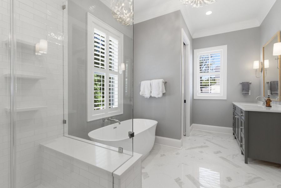 Furnished interior view inside a new home in , Mount Pleasant (Image 36).