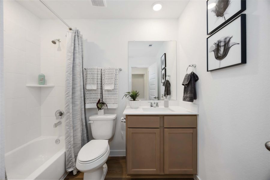 Furnished interior view inside a new home in Pinehaven, Houston (Image 12).