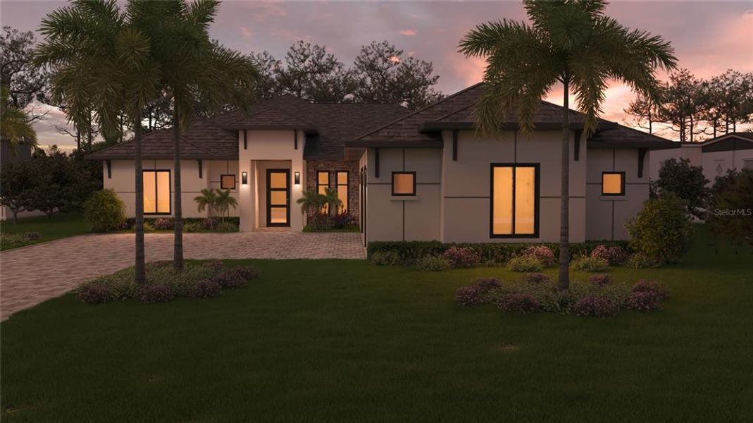 Front exterior of a new home in , Palm Coast, FL, highlighting curb appeal (Image 18).