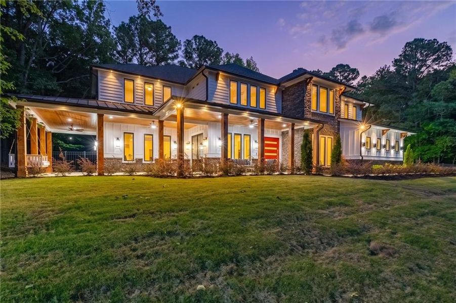 Exterior details and patio area of a home in , Roswell (Image 38).