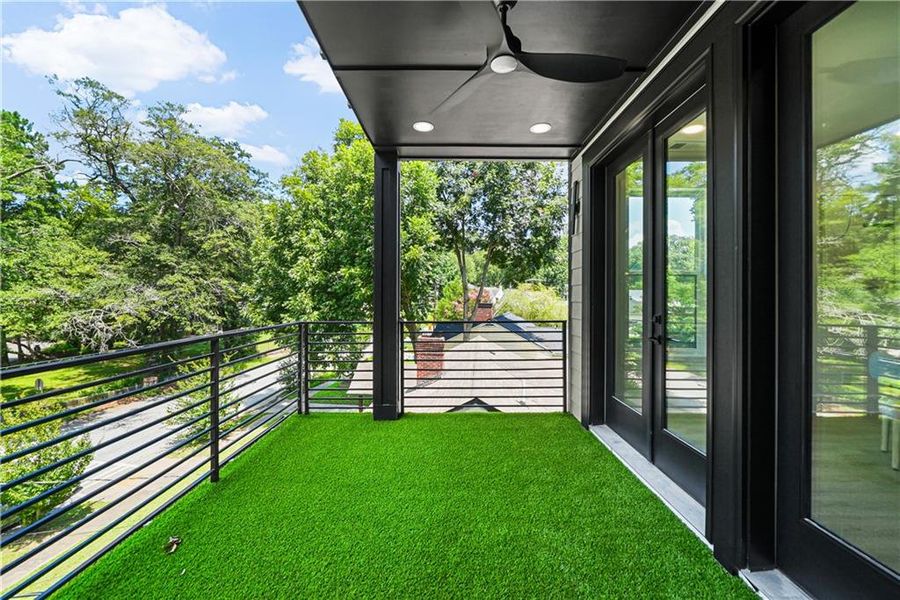 Exterior details and patio area of a home in , Atlanta (Image 3). Exterior details and patio area of a home in , Atlanta (Image 3).
