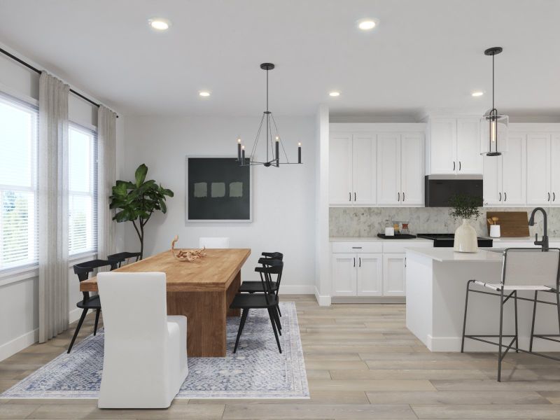 Furnished interior view inside a new home in McFarland Farms Townhomes, Mount Juliet (Image 5).