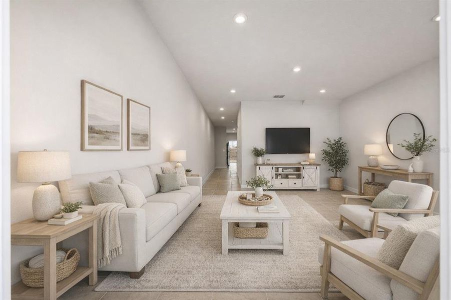 Furnished interior view inside a new home in , Lady Lake (Image 9). Furnished interior view inside a new home in , Lady Lake (Image 9).