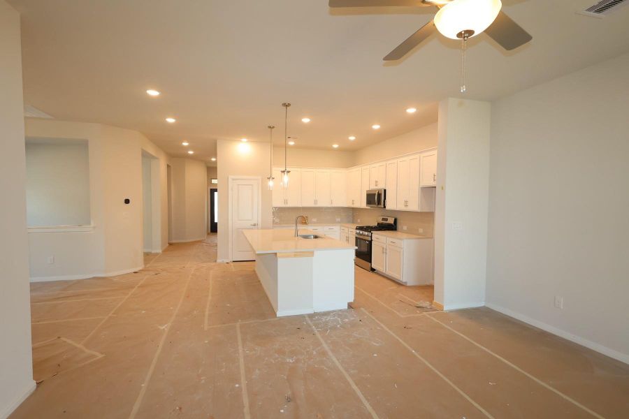 In-progress construction of a new home in Escondido 45’ Homesites, Magnolia, TX (Image 34).
