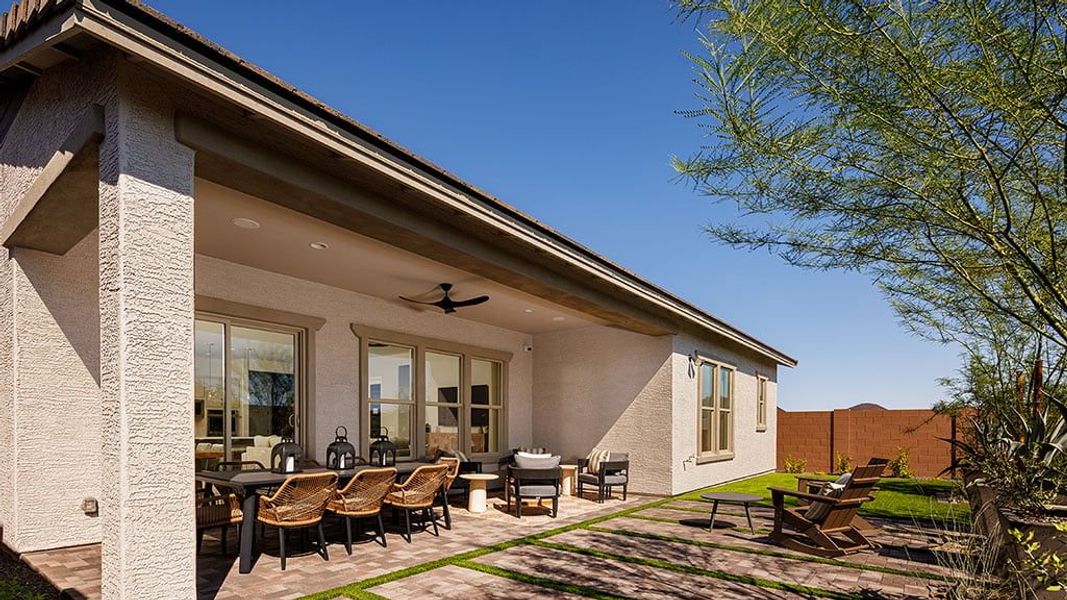 Representative exterior details of a home built from the Everglade by Taylor Morrison in Saddleback, Peoria (Image 3).