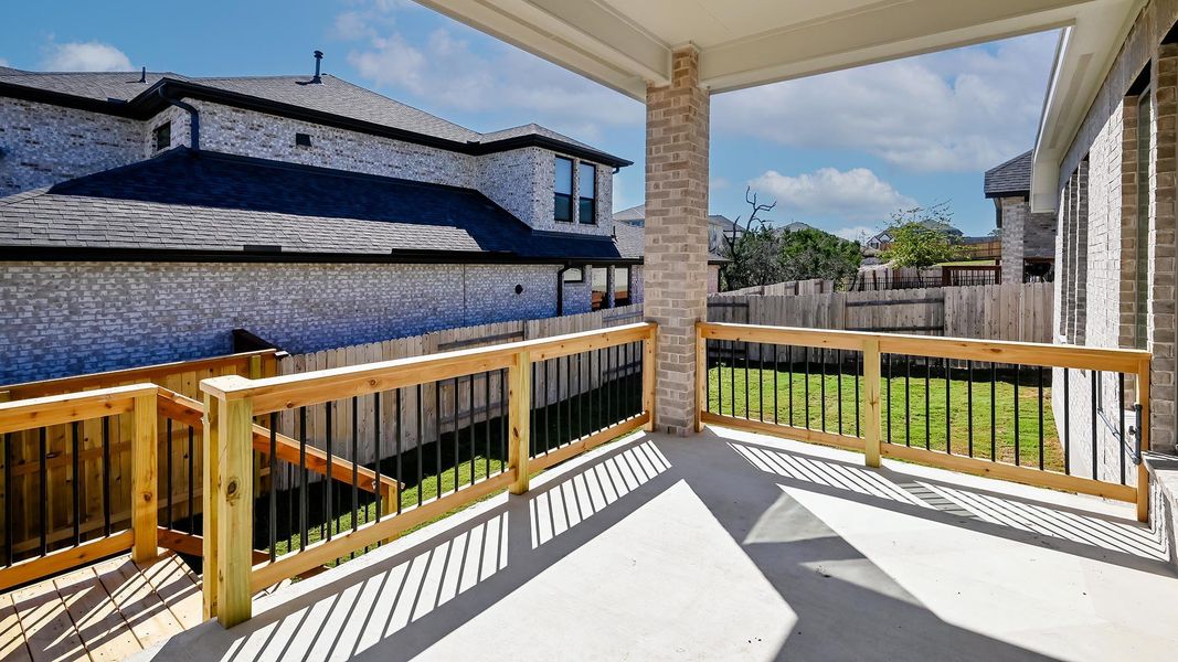 Exterior details and patio area of a home in La Cima 50', San Marcos (Image 25). Exterior details and patio area of a home in La Cima 50', San Marcos (Image 25).