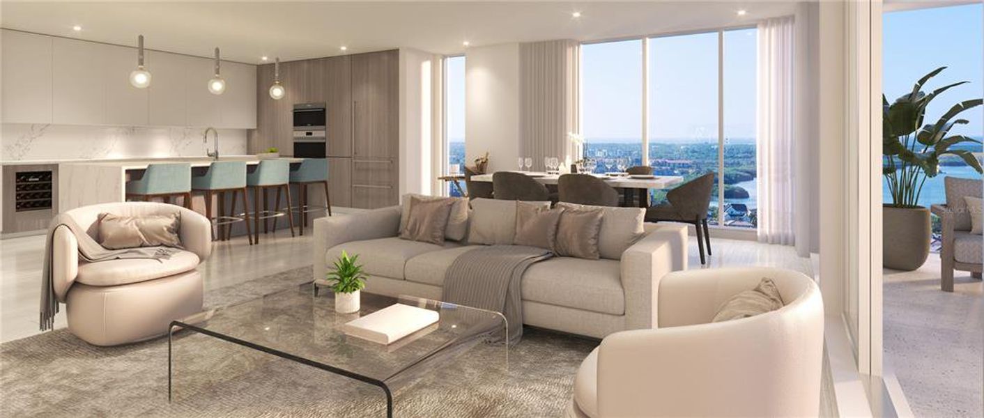 Furnished interior view inside a new home in , Tampa (Image 5).