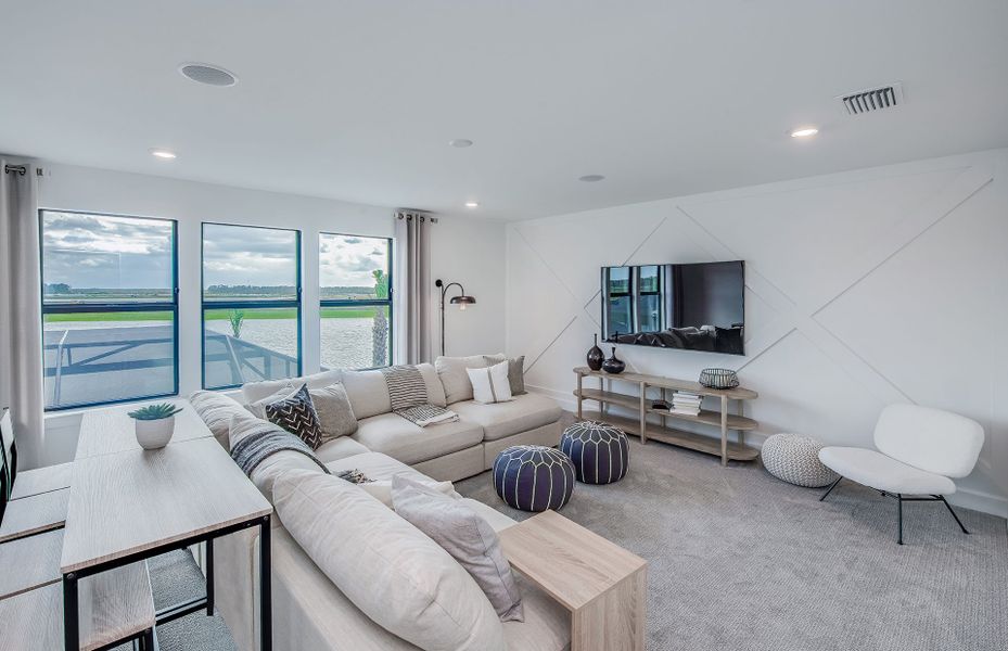 Furnished interior view inside a new home in Riverwood, Zephyrhills (Image 9).