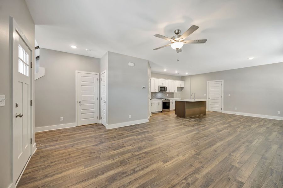 Representative unfurnished interior of a home built from the Emery - Mill Town by Parkside Builders in The Parks of Mill Town, Chattanooga (Image 13). Representative unfurnished interior of a home built from the Emery - Mill Town by Parkside Builders in The Parks of Mill Town, Chattanooga (Image 13).