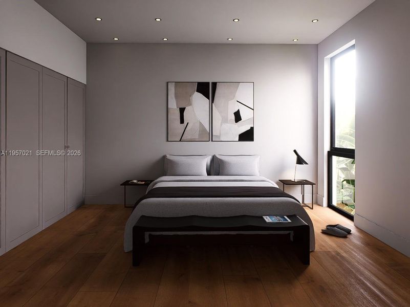 Furnished interior view inside a new home in , Hollywood (Image 10).