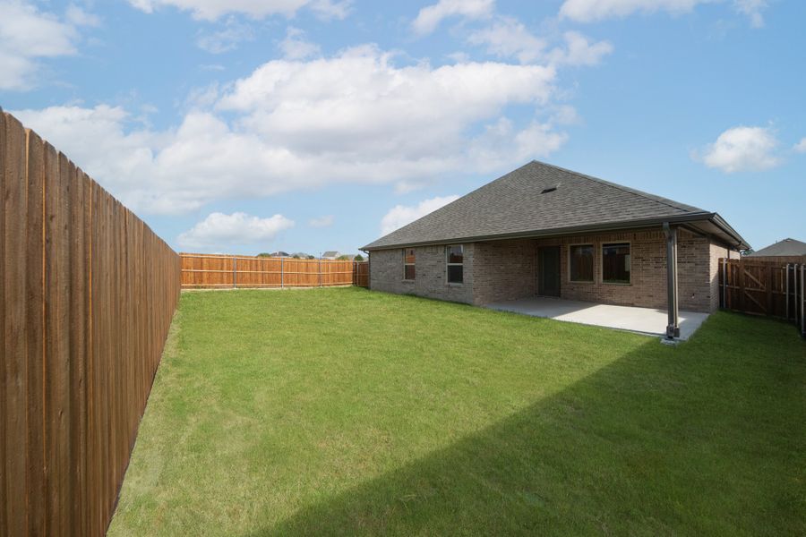 Exterior details and patio area of a home in Verandah, Royse City (Image 2). Exterior details and patio area of a home in Verandah, Royse City (Image 2).