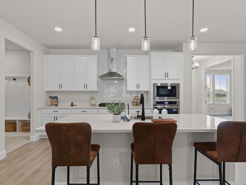Furnished interior view inside a new home in The Reserve at Potranco Oaks, Castroville (Image 11).