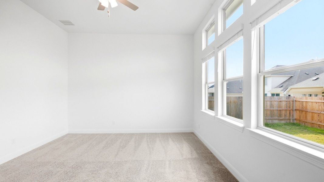 Furnished interior view inside a new home in Sunfield, Buda (Image 36). Furnished interior view inside a new home in Sunfield, Buda (Image 36).