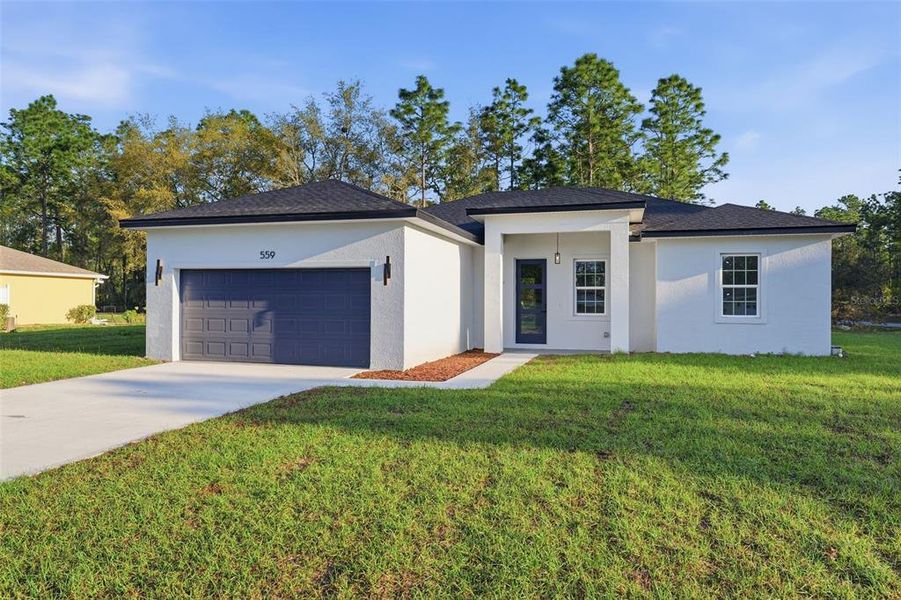 Front exterior of a new home in , Dunnellon, FL, highlighting curb appeal (Image 20). Front exterior of a new home in , Dunnellon, FL, highlighting curb appeal (Image 20).