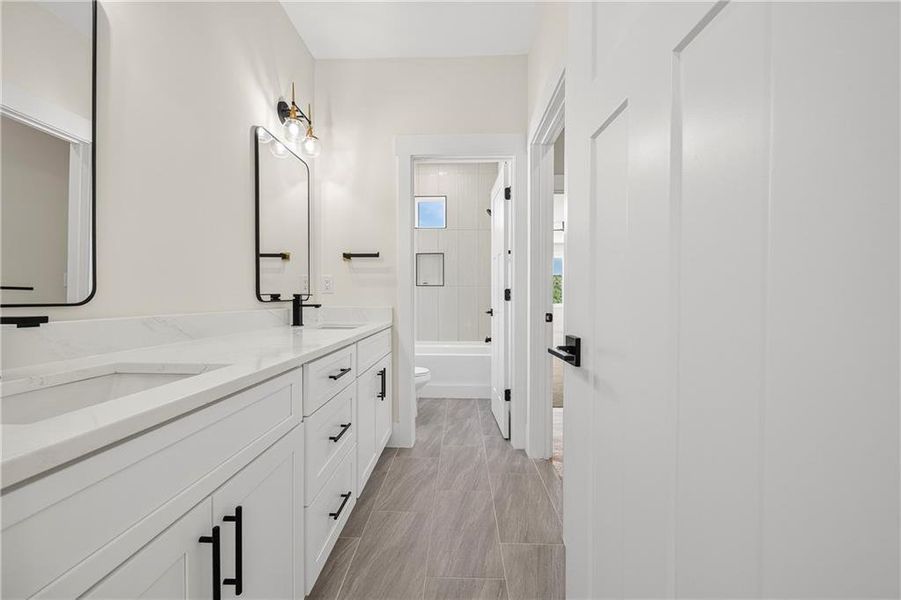 Furnished interior view inside a new home in , Marietta (Image 52).