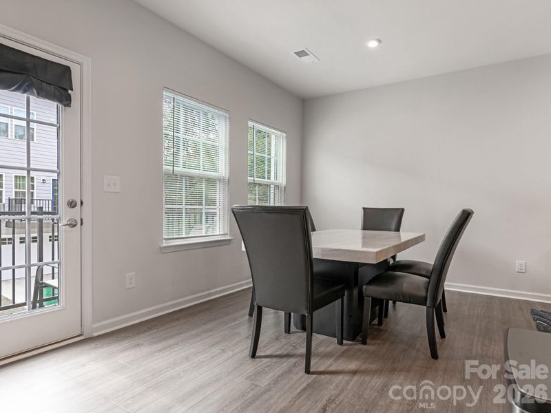 Furnished interior view inside a new home in Stone Creek Townhomes, Matthews (Image 13).