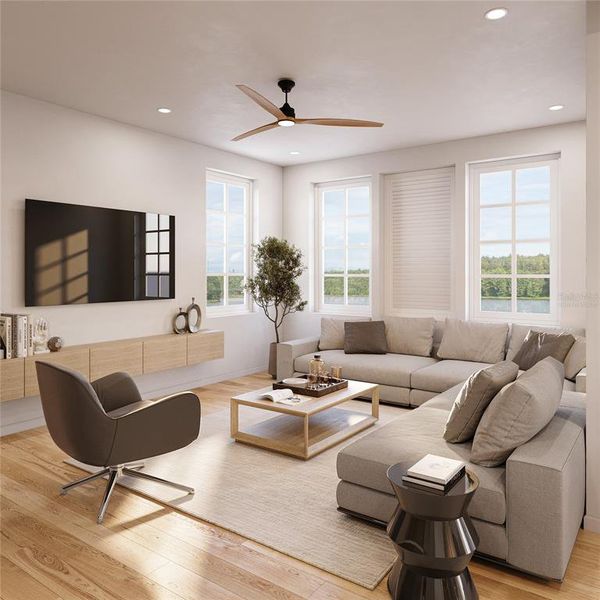 Furnished interior view inside a new home in , Orlando (Image 10).