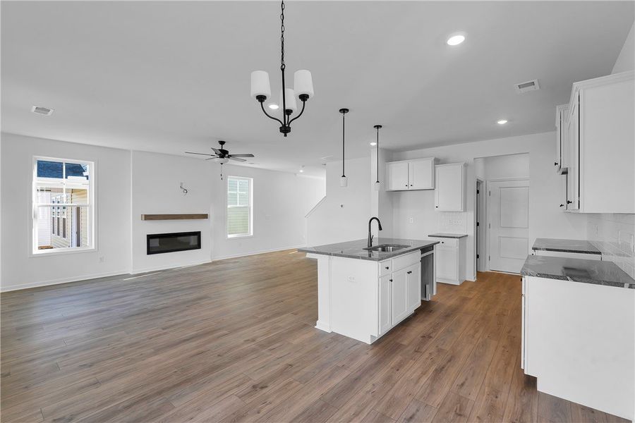 Furnished interior view inside a new home in Brownstone Park, Easley (Image 9).