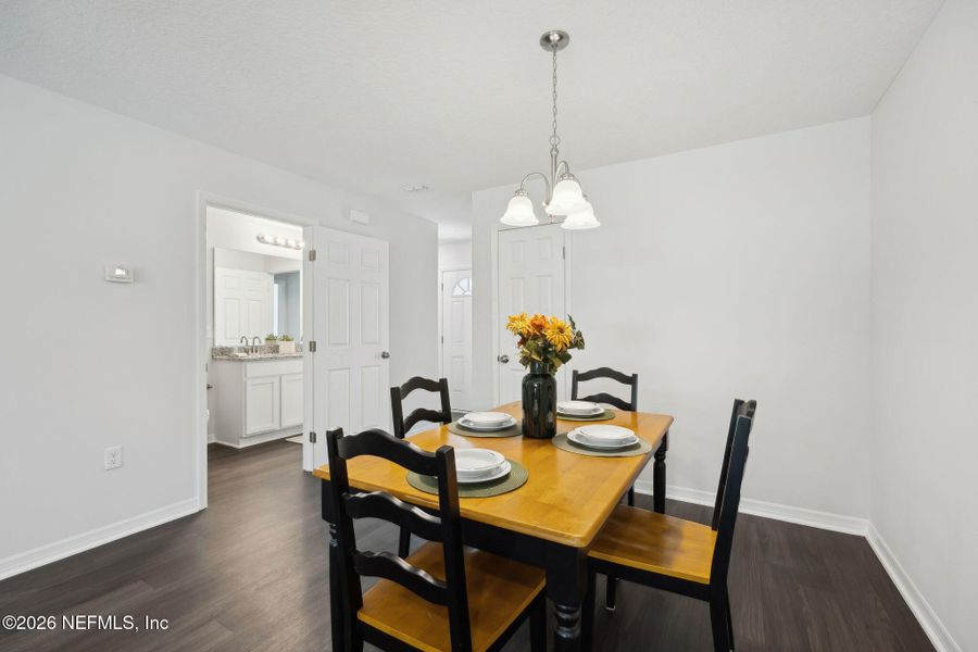 Furnished interior view inside a new home in , Jacksonville (Image 23).
