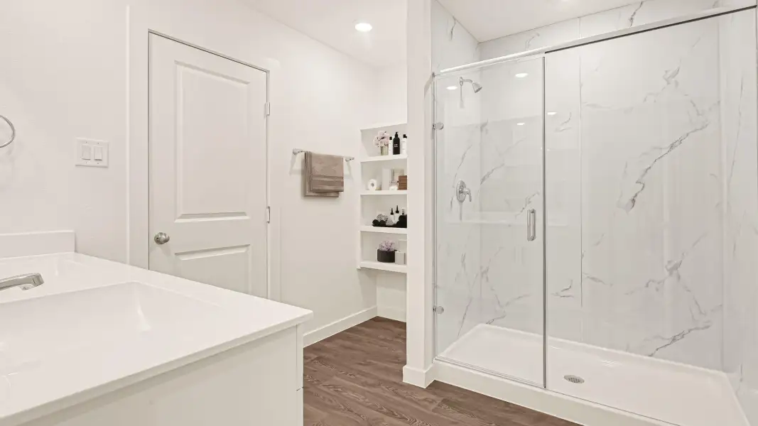 Furnished interior view inside a new home in August Trails, Needville (Image 10).