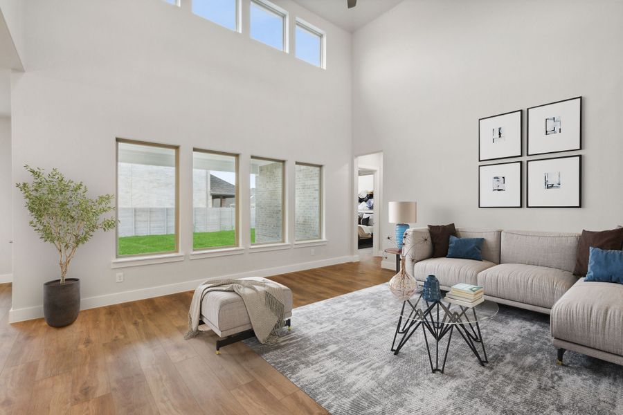Representative furnished interior of a home built from the Denali by Centre Living Homes in Painted Tree Lakeside, McKinney (Image 8).