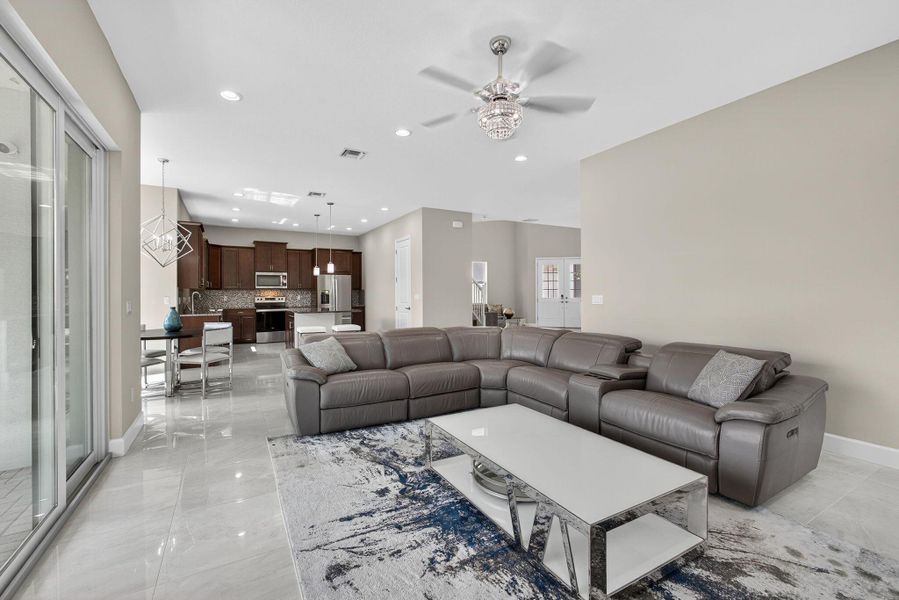 Furnished interior view inside a new home in , The Acreage (Image 63).