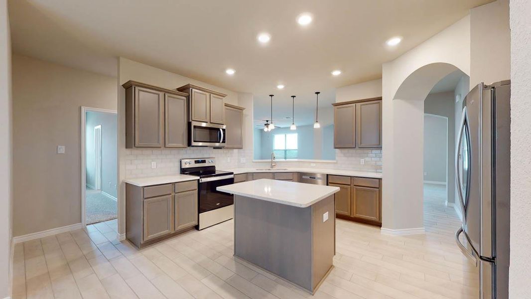 Furnished interior view inside a new home in Sterling Meadows, Salado (Image 5).