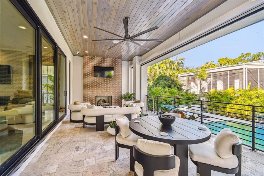 Exterior details and patio area of a home in , Tampa (Image 24).