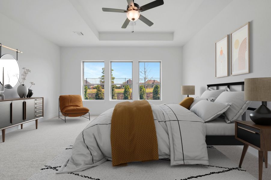Furnished interior view inside a new home in Redden Farms - Executive Series, Midlothian (Image 6).