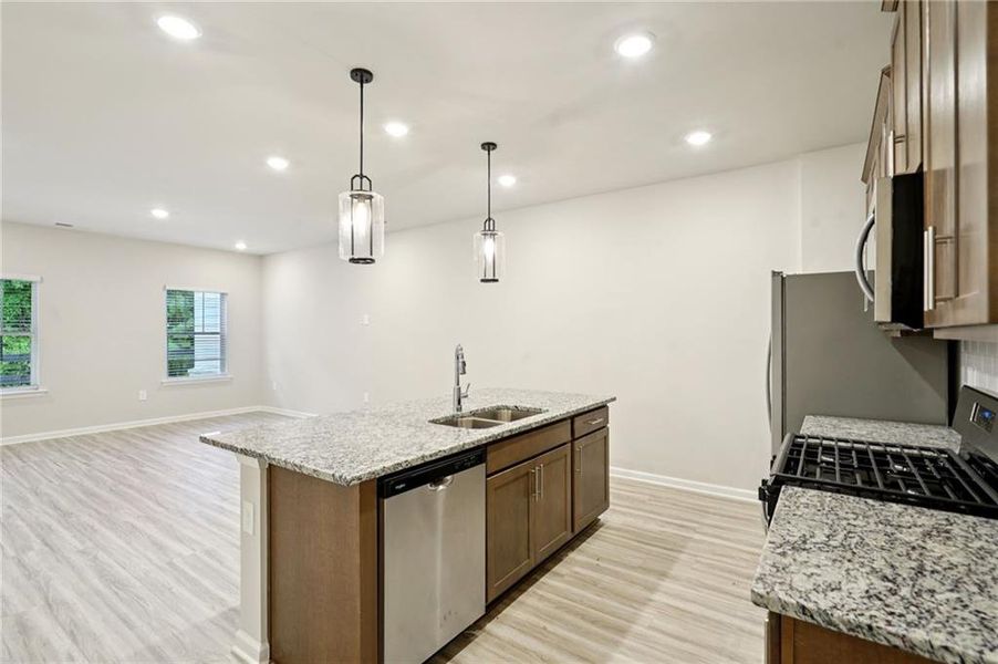 Furnished interior view inside a new home in Avalon - Vista Series, Conyers (Image 12). Furnished interior view inside a new home in Avalon - Vista Series, Conyers (Image 12).
