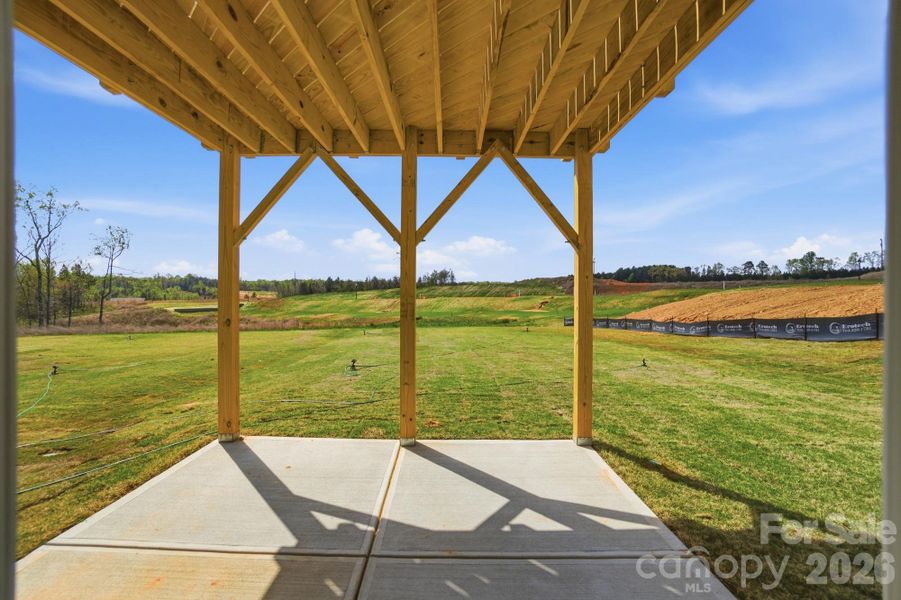Exterior details and patio area of a home in The Meadows at Laurelbrook, Sherrills Ford (Image 29).