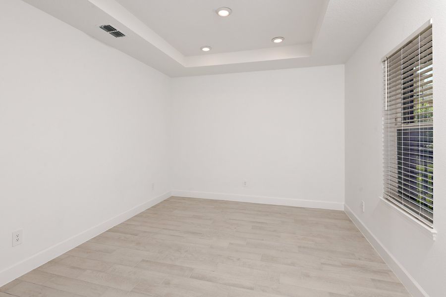 Representative unfurnished interior of a home built from the Tradewinds by Taylor Morrison in Ardisia Park, New Smyrna Beach (Image 28). Representative unfurnished interior of a home built from the Tradewinds by Taylor Morrison in Ardisia Park, New Smyrna Beach (Image 28).