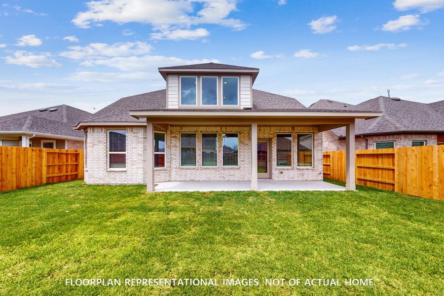 Exterior details and patio area of a home in Sorella, Tomball (Image 3).