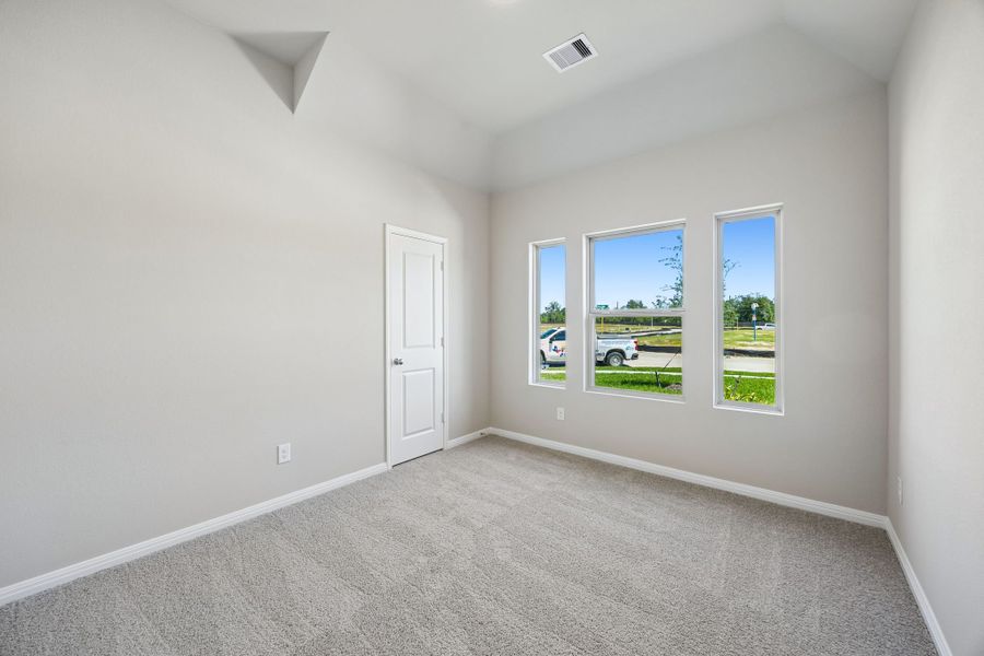 Bedroom in the Sabine home plan by Trophy Signature Homes – REPRESENTATIVE PHOTO Bedroom in the Sabine home plan by Trophy Signature Homes – REPRESENTATIVE PHOTO