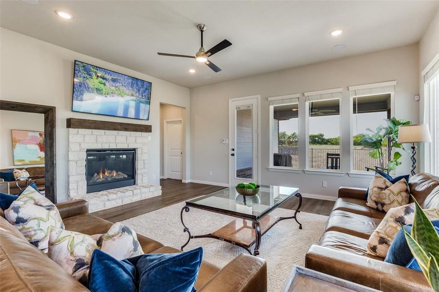 Furnished interior view inside a new home in , Haslet (Image 8).