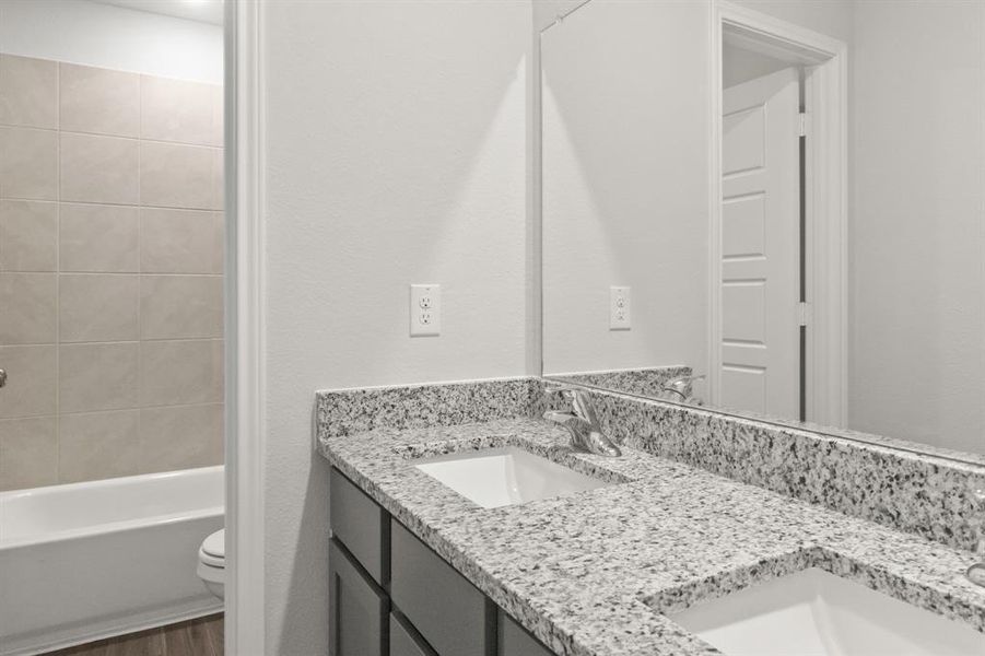 Furnished interior view inside a new home in Retreat at Fossil Creek, Fort Worth (Image 6). Furnished interior view inside a new home in Retreat at Fossil Creek, Fort Worth (Image 6).