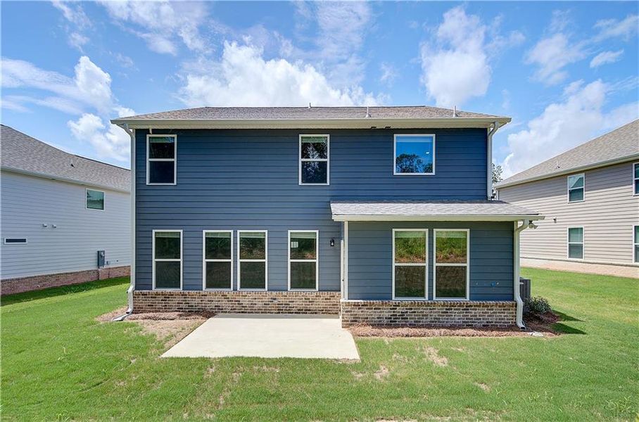 Front exterior of a new home in Westminster, Covington, GA, highlighting curb appeal (Image 13).