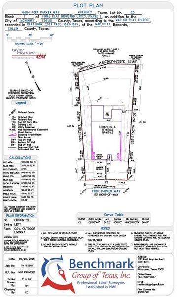 6404 Fort Parker Way Preliminary Plot Plan 6404 Fort Parker Way Preliminary Plot Plan