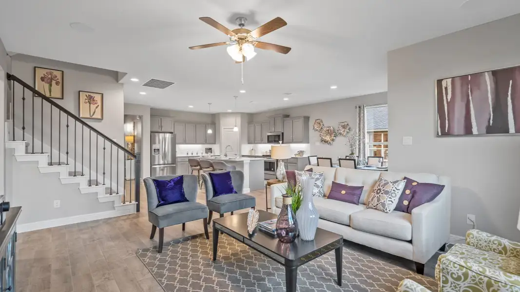 Furnished interior view inside a new home in Northstar West, Fort Worth (Image 19). Furnished interior view inside a new home in Northstar West, Fort Worth (Image 19).